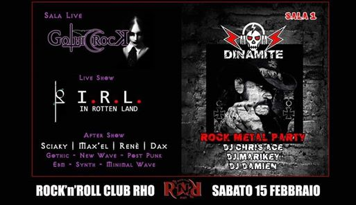 Gothic Rock & Dinamite - R'n'R RHO CLUB