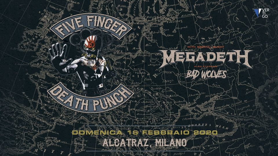 Five Finger Death Punch + Megadeth | Milano, Alcatraz