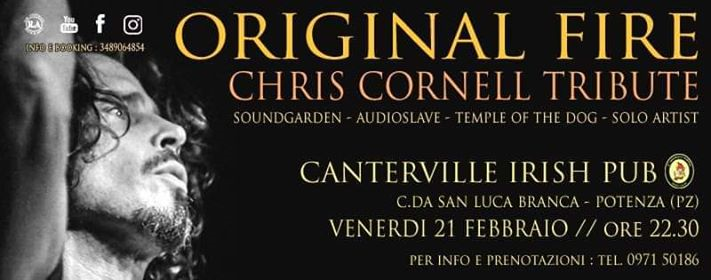 ORIGINAL FIRE Chris Cornell Tribute @ Canterville Pub