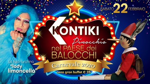 Carnevale 2020 Kontiki by La Terrazza - Cena gran buffet