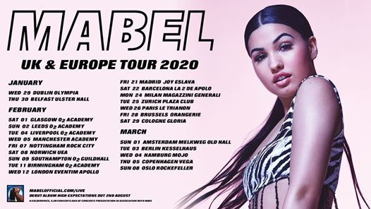Mabel: UK & Europe Tour 2020