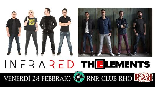 INFRARED + The Elements live a Rock'n'Roll Club, Rho!