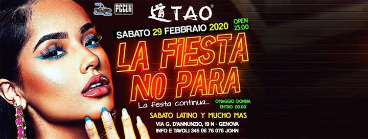 ☆☆ La Fiesta No Para @TAO Disco Club ☆☆ sab.29/02/2020