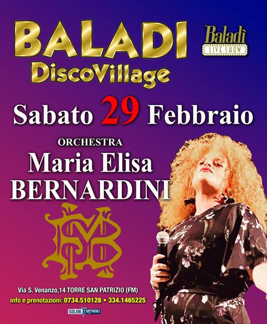BALADÌ Live Show @ Maria Elisa Bernardini