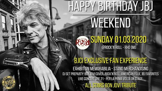 Bon Jovi Club Italia Fan Experience + ALL STARS Tribute Band