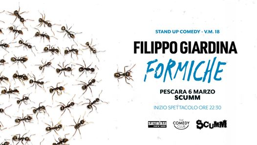 Stand up comedy! Filippo Giardina allo scumm - Pescara