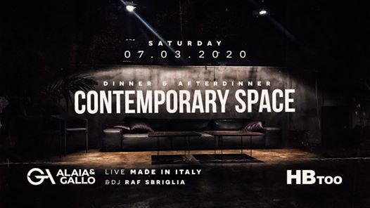 Saturday • HBTOO • Contemporary Space