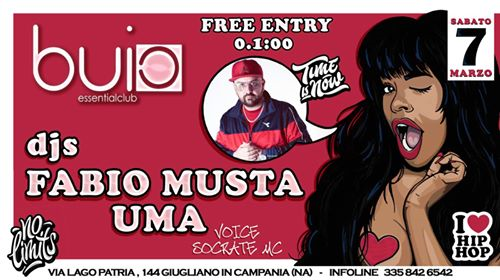 Dj Set Fabio Musta - Buio Club - Free Entry entro le 01.00