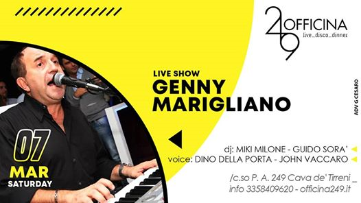 Officina249 Sab 7/3 Live Genny Marigliano-Disco-3358409620 Enzo