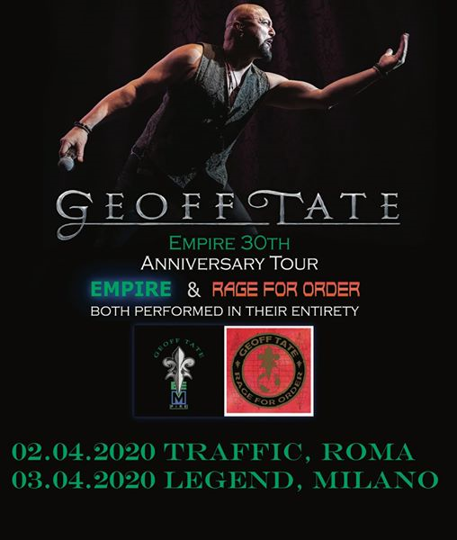 Geoff Tate "Empire" 30th Anniversary Show | Traffic Club, Roma