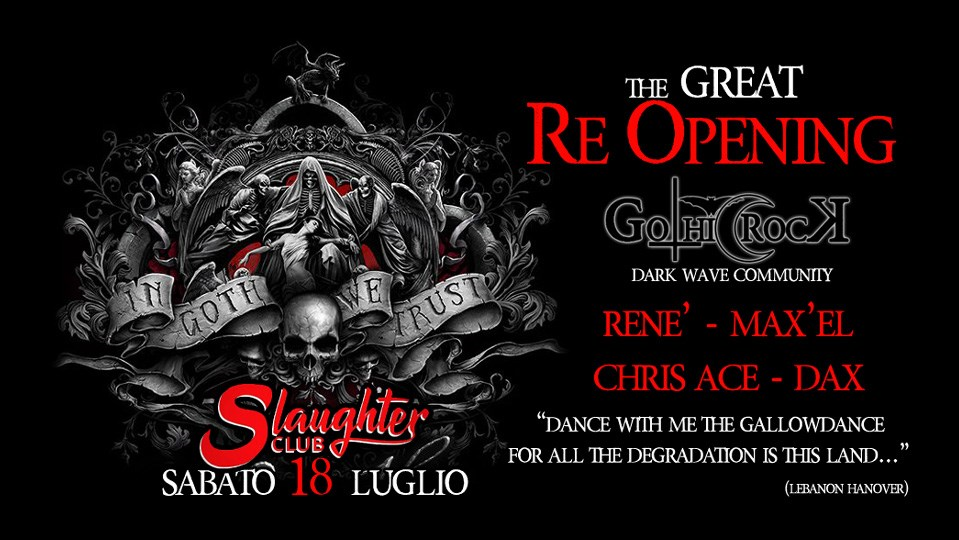 Gothic Rock allo Slaughter Club - Return to Dance
