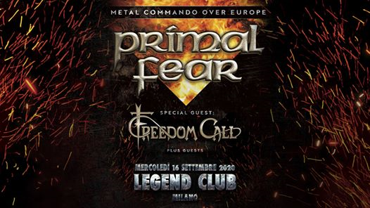 Primal Fear + Freedom Call dal vivo a Milano