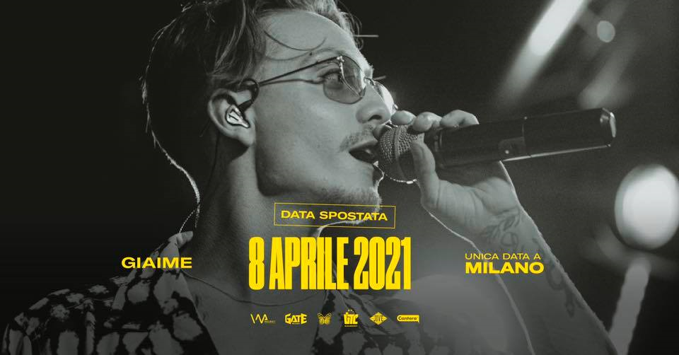 Giaime Live - Gate Milano - 8 aprile 2021