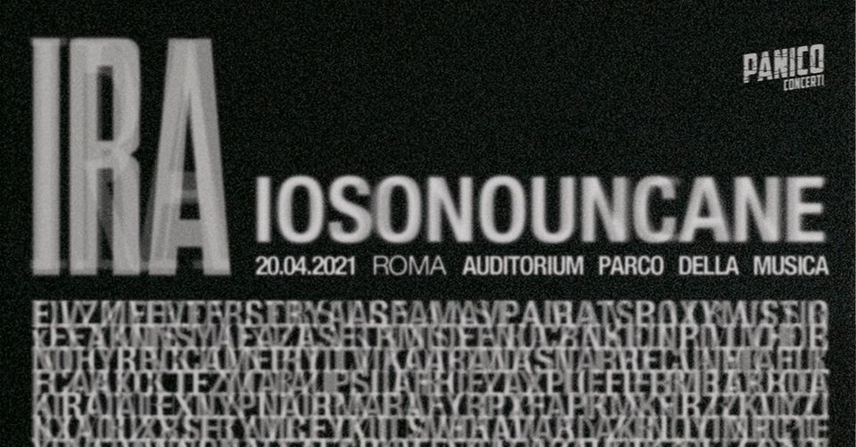 SOLD OUT - Iosonouncane • Auditorium Parco della Musica • Roma