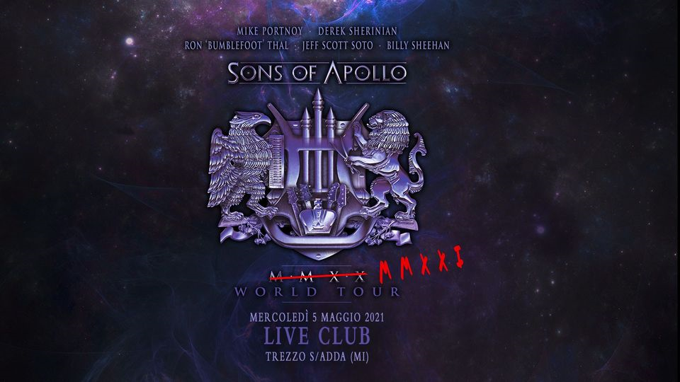 Sons Of Apollo - Live Club, Trezzo (MI) 05.05.2021