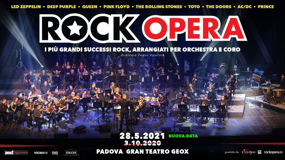 ROCK OPERA - Padova, Gran Teatro Geox - 28.05.21