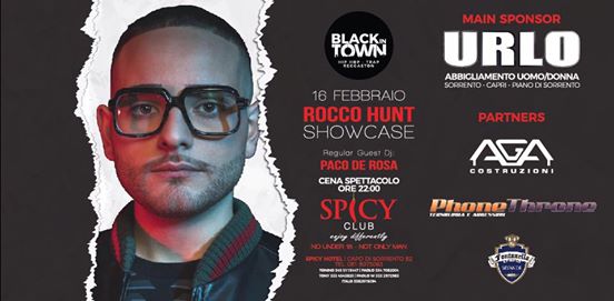 ROCCO HUNT live a SPICY CLUB