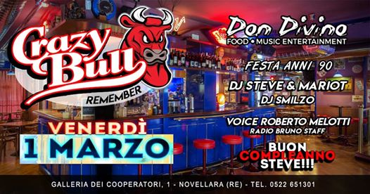 Remember Crazy Bull Party Anni 90