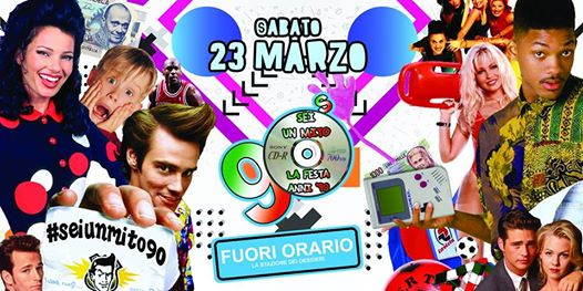 FESTA ANNI 90 Parma & Reggio! Sabato 23 Marzo at FUORI Orario!