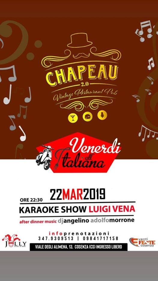 Il Venerdì all'Italiana _ Chapeau 2.0 _ Luigi Vena Show