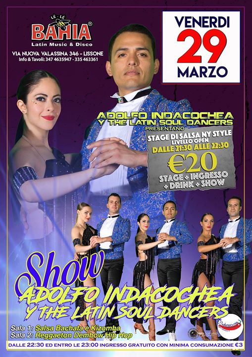 Adolfo Indacochea y The Latin Soul Dancers in Stage & Show