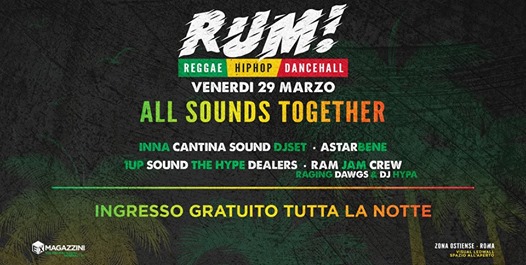 RUM • All Sounds Together • Free Entry