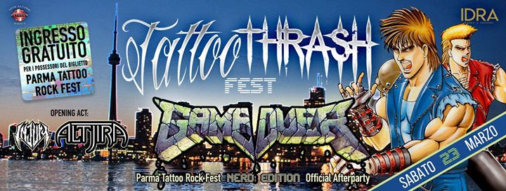 Tattoo Thrash Fest: Game Over, Altjira e Injury + Mike Dj Set