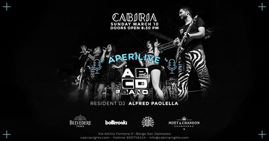 Dom 10 Marzo - Aperlive Cabiria - ABCD band