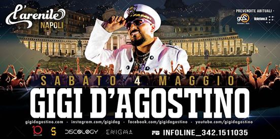 04/05/19 GIGI D’agostino live a Napoli at Arenile