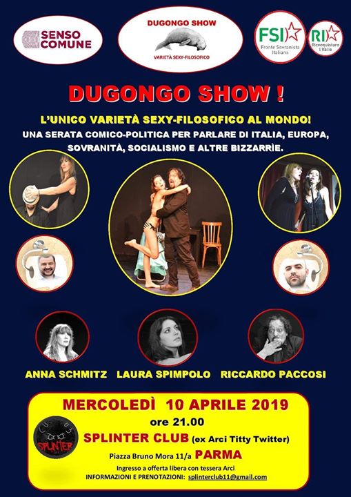 Dugongo Show! 10 Aprile Ore 21