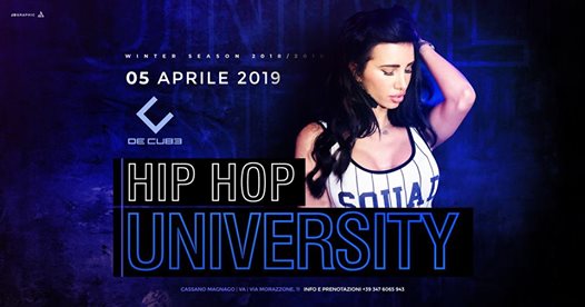 University party // Hip Hop // De CUBE 05.04.19