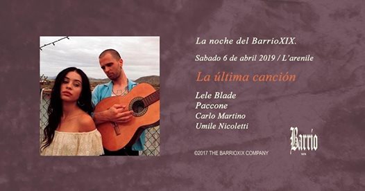 Sabato | Barrio XIX Guest LELE BLADE at Arenile