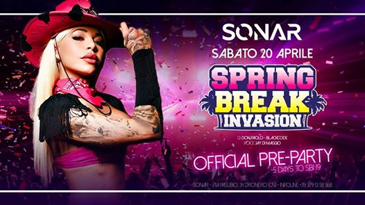 Spring Break Invasion Official Pre-Party | -5 Days to SBI 2019