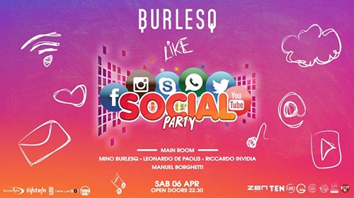 Social Party Burlesq Donne VS Uomini Sabato 6
