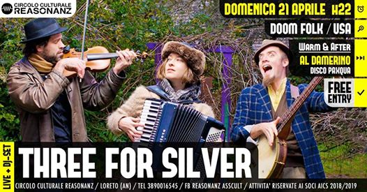 Three for Silver [doom folk trio / USA] + Al Damerino dj