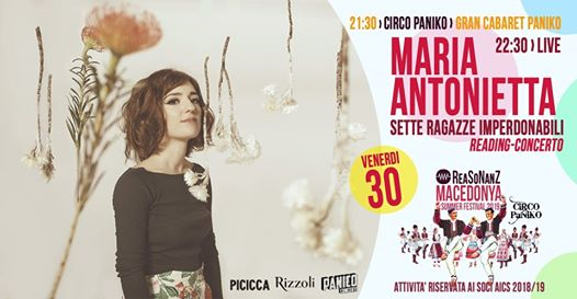30.08 ✪ Maria Antonietta ✪ 7 Ragazze Imperdonabili @Reasonanz