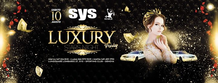 SyS 10/8 Sabato ★ Luxury Party ★ Stars Night ★ by FoolMoon