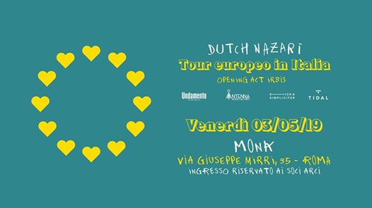 Dutch Nazari “Tour europeo (in Italia)” live at MONK // Roma