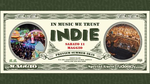 Sabato 11 Maggio Preview Summer 2019 Indie Club