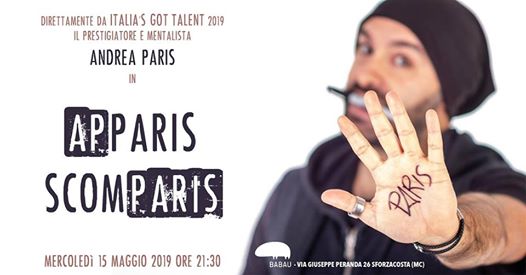 Andrea Paris - apPARIS scomPARIS - Show di magia e mentalismo