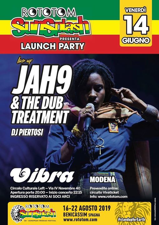 Rototom Launch party JAH9 & the Dub Treatment
