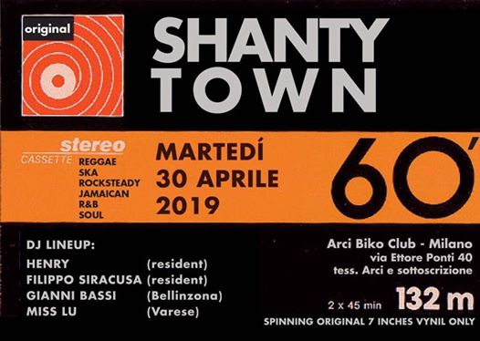 Shanty Town -Reggae/Ska/Northern Soul @Biko
