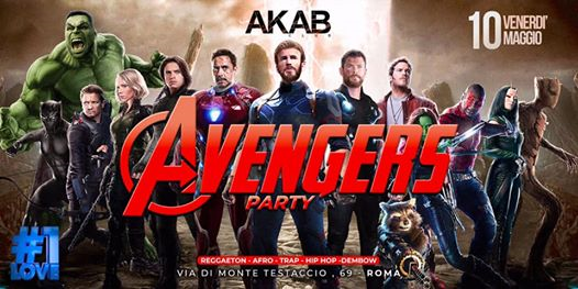 Avengers Party - GRATIS PER TUTTI - Akab Club