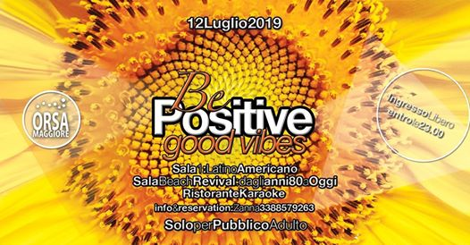 BEPositive GoodVibes Venerdì OrsaMaggiore 12.07