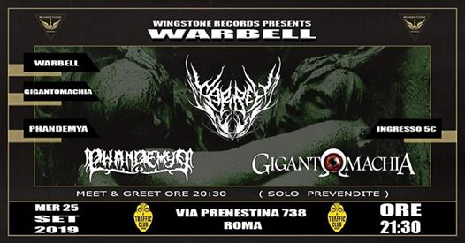Warbell european tour - Roma